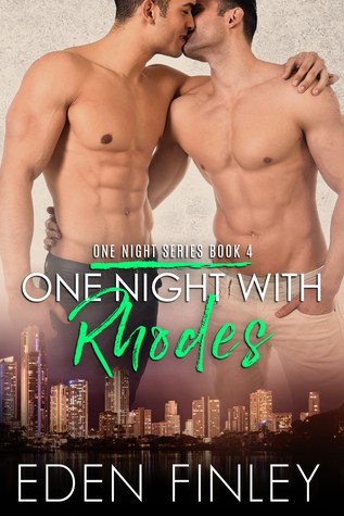 One Night Series Book 4: In One Night with Rhodes by Eden Finley, Garrett’s denies his desires to everyone, but Blair will tempt him out of the closet.